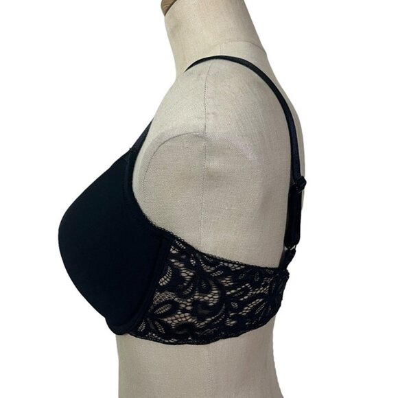 Wacoal bra women's 32DDD black lace lightly padded - Picture 3 of 9